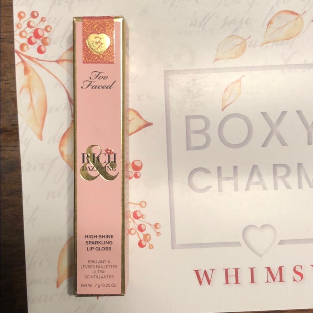 Too Faced Rich & Dazzling Lip Gloss in Crazy Rich